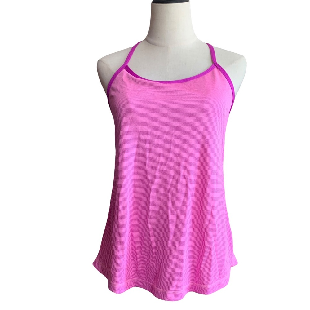 Zella Striped Pink Workout Tank